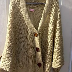 Pink lily cardigan